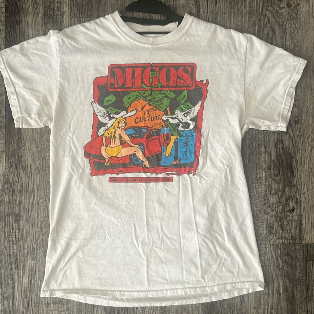 White Migos Culture Graphic Tee